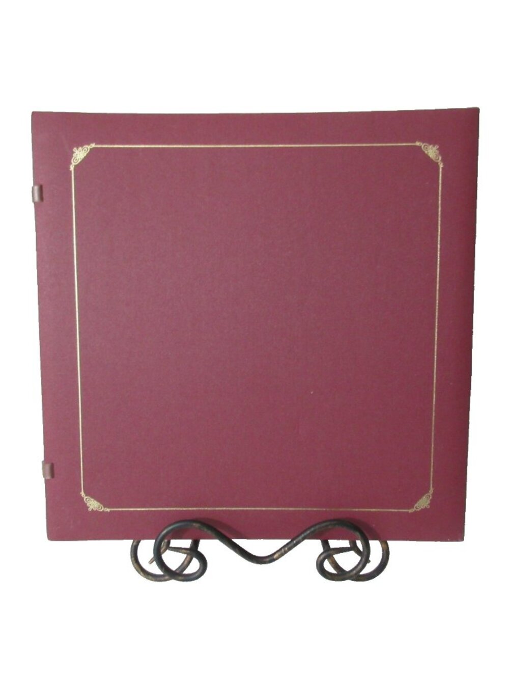 Creative Memories 12x12 Showcase Album Open Spine Old Style Burgumdy Gold Trim